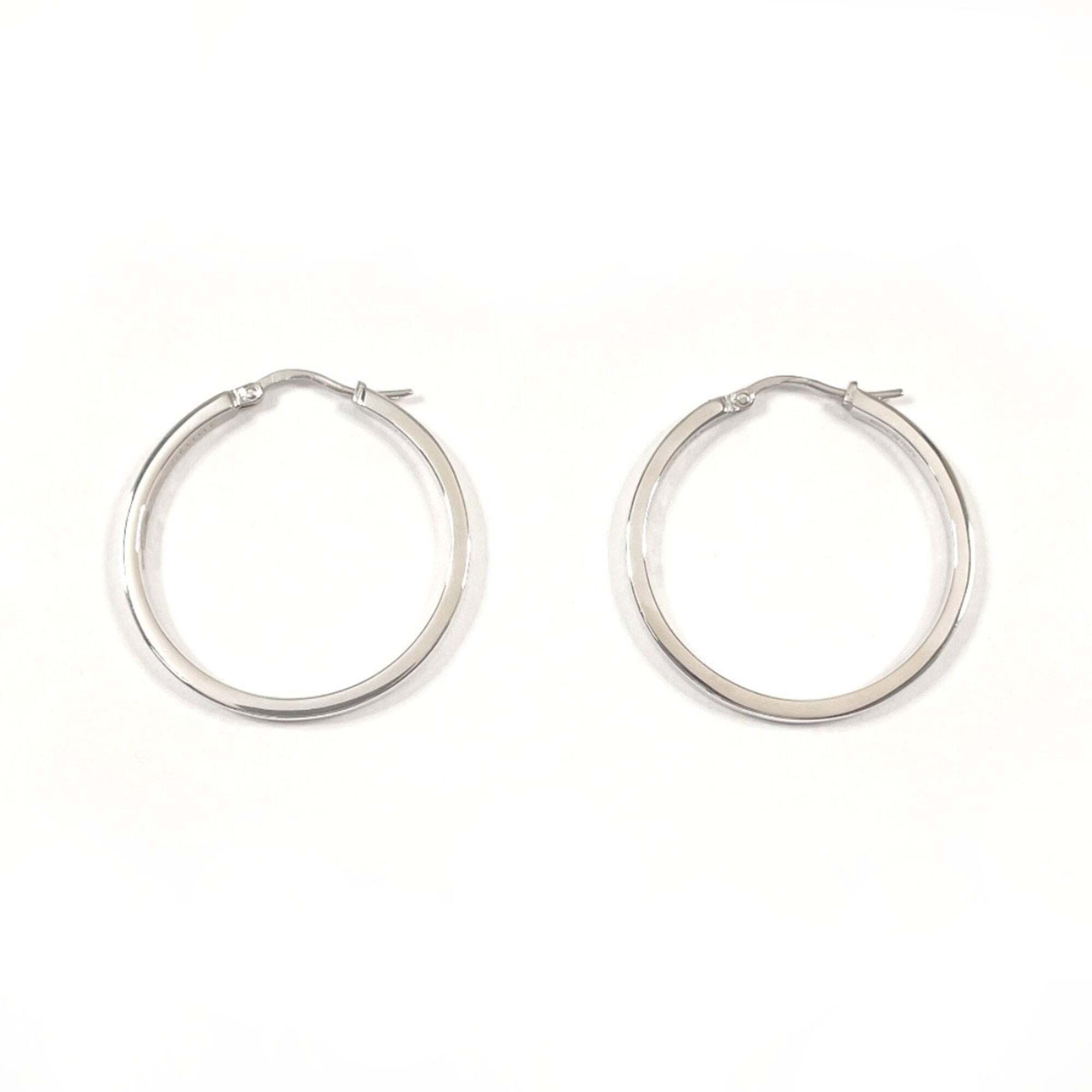 Celine Hoop Earrings 925 Sterling Silver Womens 481$